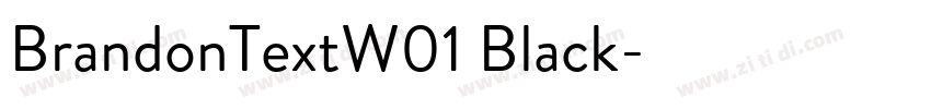 BrandonTextW01 Black字体转换